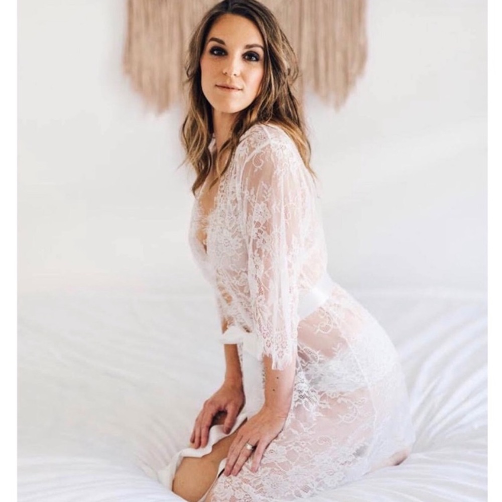 Lace Bridal Robe